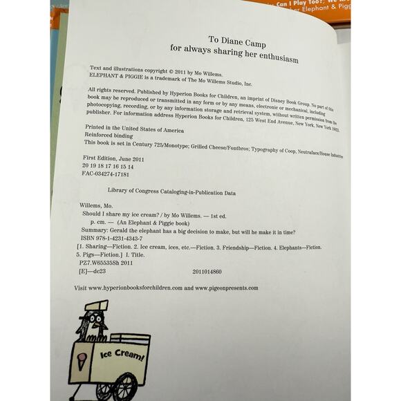 Elephant & Piggie 5 Book Lot Hard Cover Mo Willems Childrens Books Friendship - Picture 9 of 9